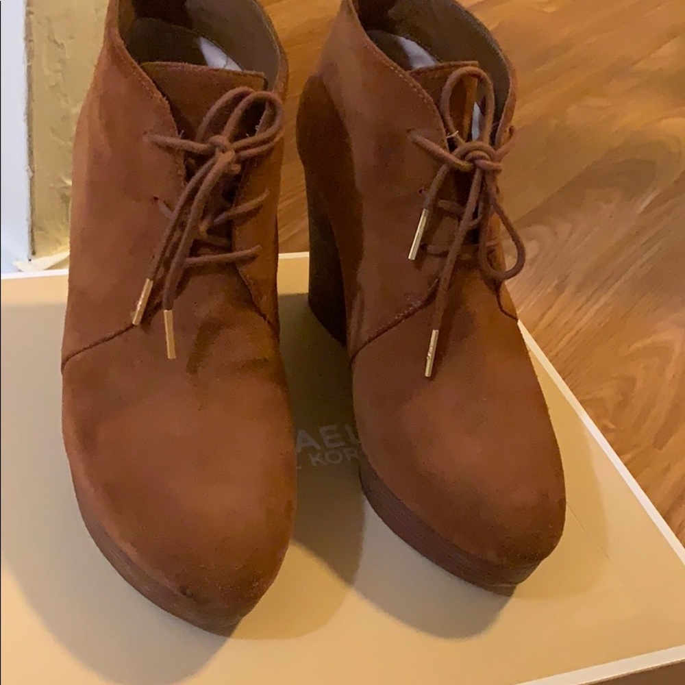 Michael Kors wedge booties beautiful!!